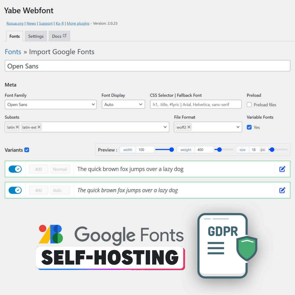 GDPR friendly